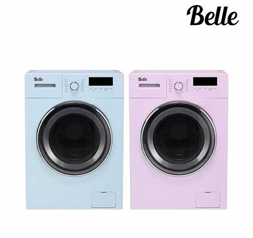 [리퍼브] Belle벨 레트로 드럼 세탁기 9kg 블루,핑크