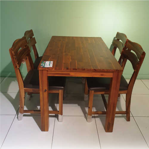 에코 식탁 의자 세트(4인) 소나무 아카시아 원목